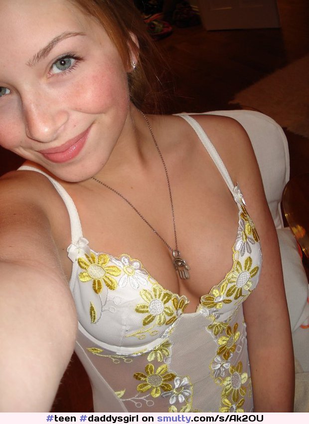 An image by Mybizness: #teen girls 18  #selfshot #lingerie #camisole #necklace #redhead