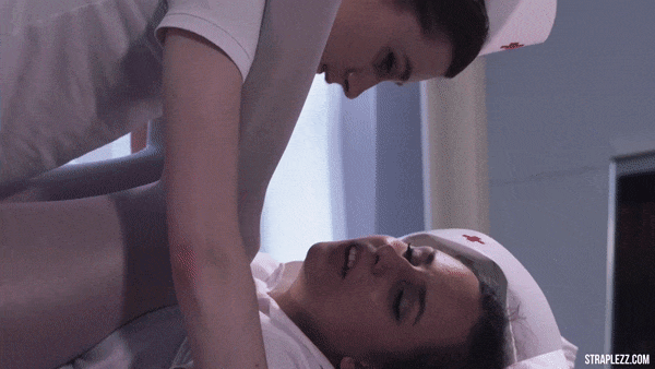 Misuse of the sperm bank by #perverted #lesbian #nurses using #straplessdildo to produce #monsterfacial for a #cumslut - #gif #ezgif