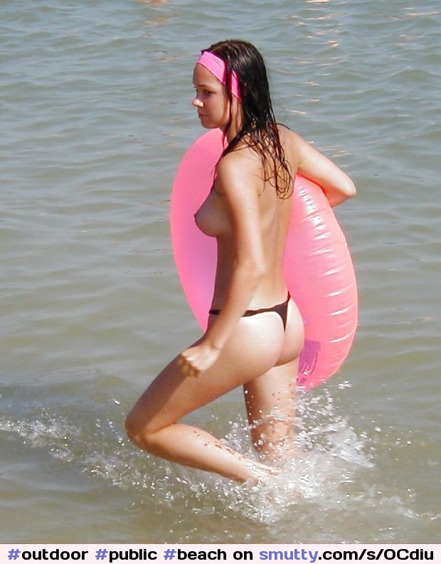 #outdoor #public #beach #ocean #topless #toplessbikini #toplessbeach #nudebeach #wet #tanlines #thong
