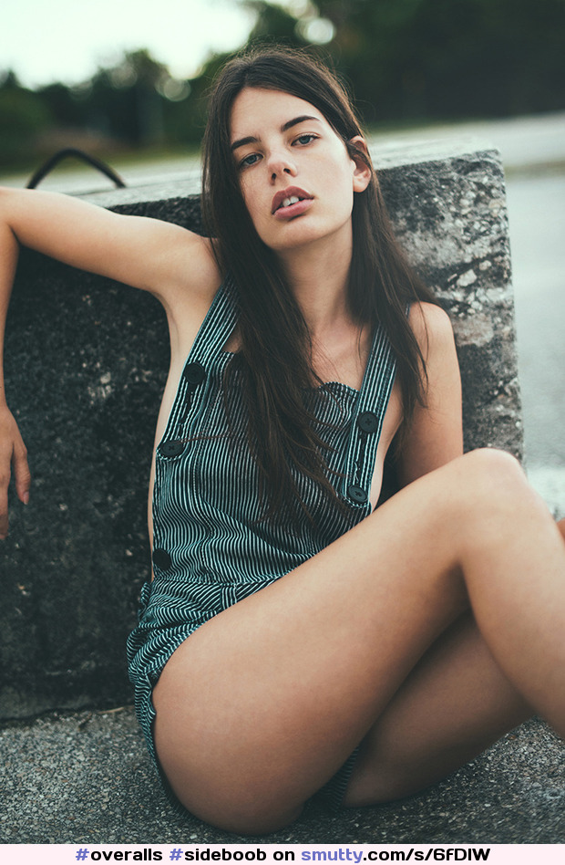 #overalls #sideboob #outdoor #tanlines ##pale #lips