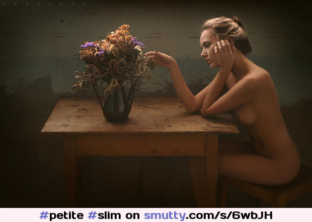 #petite #slim #smallboobs #nude #flowers #stilllife #contemplative