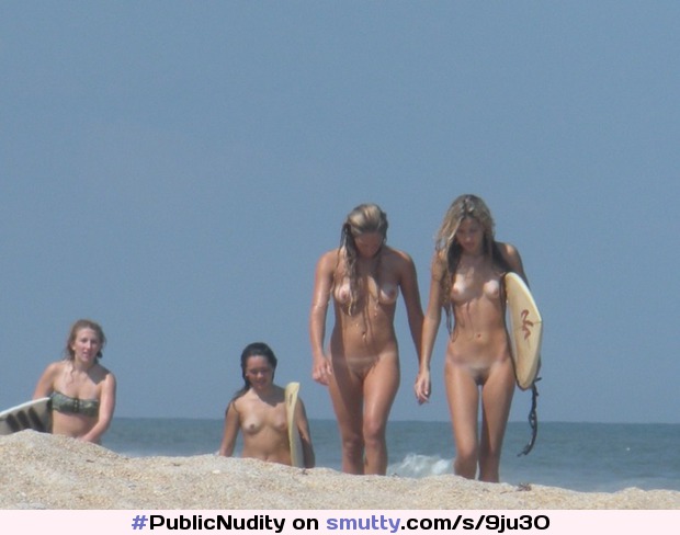 #PublicNudity #CasualNudity #outdoor #beach #tanlines #smallboobs #surf #surfing #surfer #surfergirl