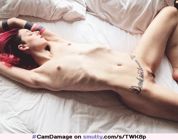 #CamDamage #CamilleDamage #smallboobs #pierced #piercednipples #nipplepiercing #pale #ink