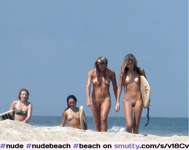 #nude #nudebeach #beach #ocean #tanlines #group #surfergirl