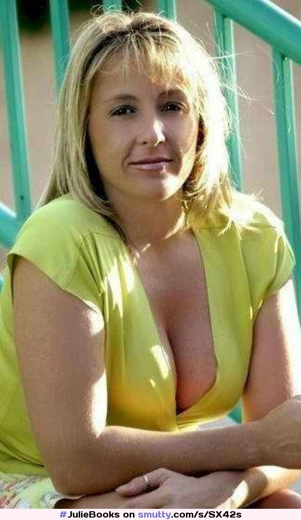 Miss Sweeney's Gorgeous Cleavage #JulieBooks #MissSweeney #Fapproved #Perfecttits #Cleavage #OnlyTease #Model #ImageFap #Satin #Blonde #MILF
