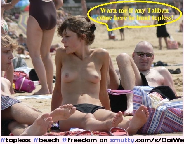#topless #beach #freedom #feminism #terrorism #sharia #jihadism #talibanism