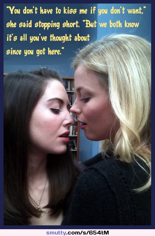 Actress Lesbian Porn Captions - lesbian #seduction #nonnude #caption #blonde #brunette #sexualtension |  smutty.com