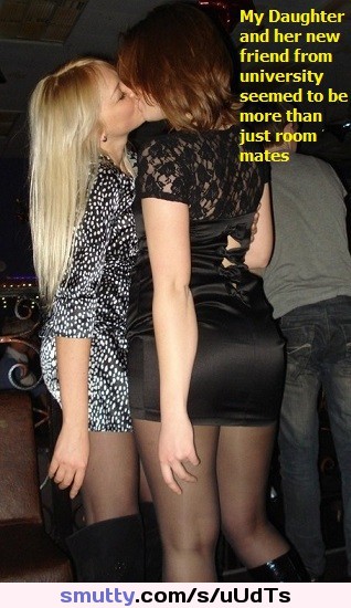#lesbian #caption #nonnude #Girlskissinggirls #blonde #brunette