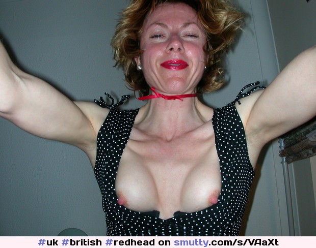 #uk #british #redhead #smiling #soclose #sweaty #boobsout