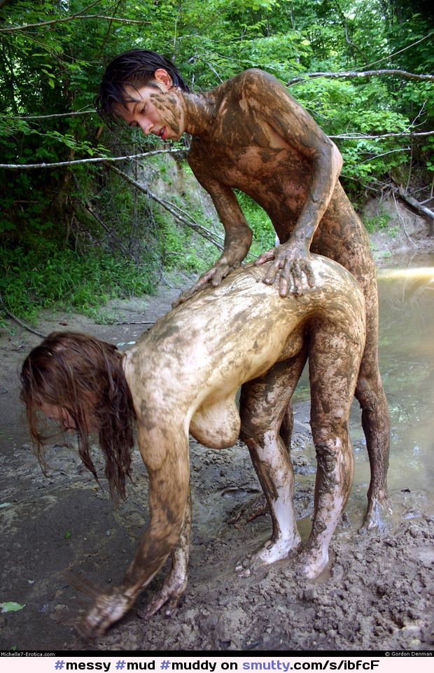 #mud #muddy #WetandMessy #wam #dirty #couple #outdoor #fucking #messy
