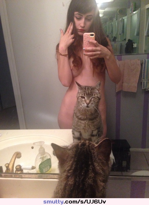 purr-purrr #Cats #Nudity #Cat #Animals #Animal #Winking #Wink #Selfie #Selfies #Mirror #Tits #Boobs #MirrorShot #Bathroom #Cute #Babe