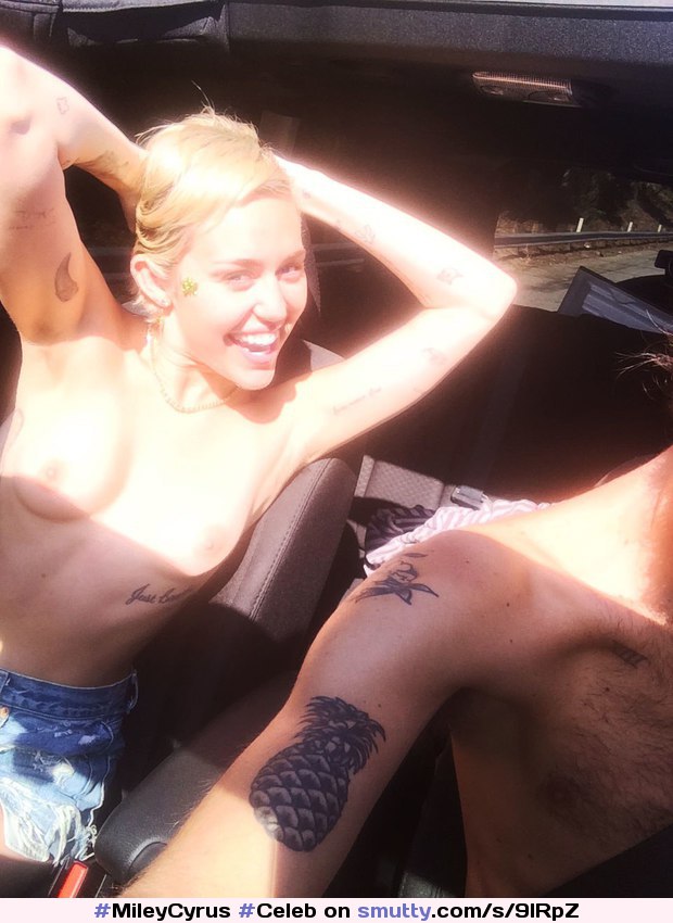 #MileyCyrus #Celeb #Topless #Tits #Nipples
