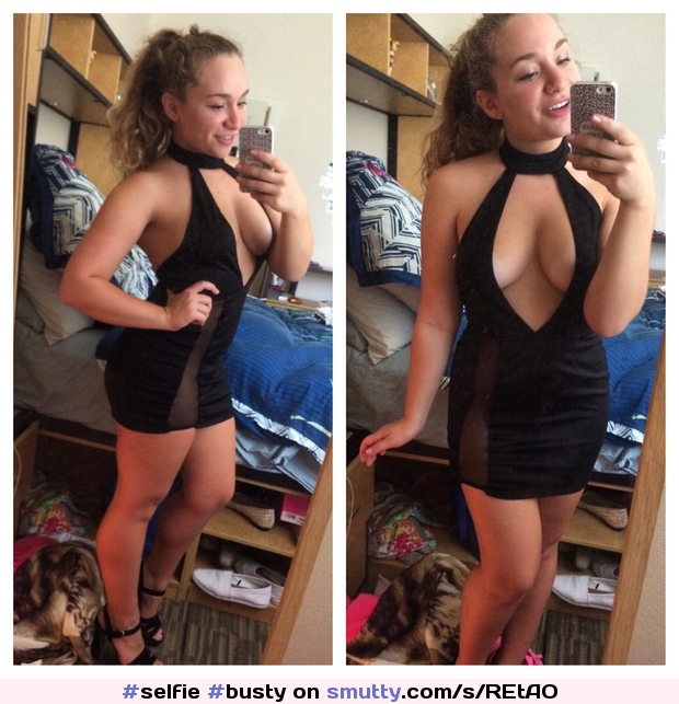 #selfie #busty #bustyboobs bigtits #deep #sexy #blackdress