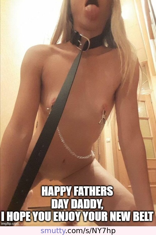 #teen #young #submissive #daughter #daddy #daddydaughter #tinytits #acup #petite #nippleclamps #belt #bdsm