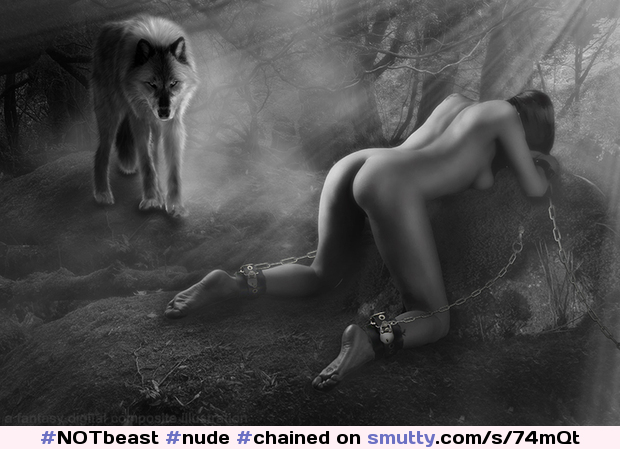 #nude #chained #bentover #ass #legs #feet #soles #wolf #doggyready