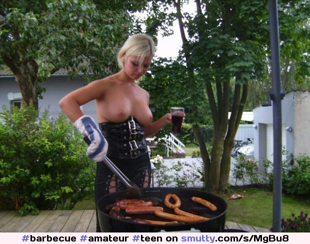 Blonde naked girl takes care of the #barbecue #amateur #teen #nude #grilled #grilled #sexy #hot #girl #outdoor #topless #nude #naked