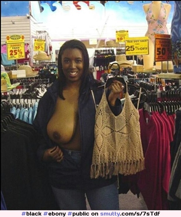 #black #ebony #public #tits #flashing #exhibitionist smutty.com.
