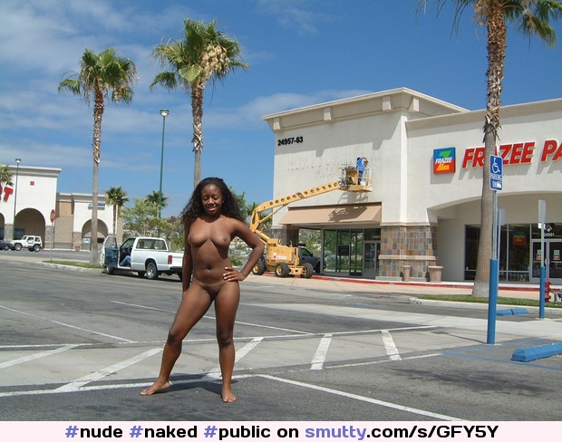#nude #naked #public #exhibitionist #nudeinpublic #nakedinpublic #black #ebony