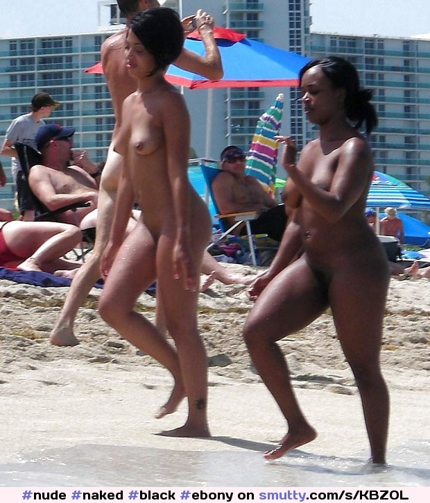 #beach #black #ebony #naked #nude #nudist.