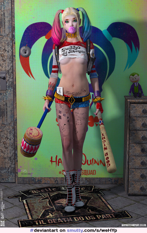 #deviantart #HarleyQuinn #Teenage #Heroines by #PaulSuttonArt #DigitalArt #3DArt #Characters #Female #baseballbat #sexy #sexygirl