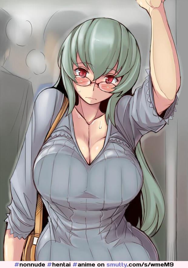 #nonnude #hentai #anime #cartoon #bigtits #pressedonglass  #sweaterdress #nerdy #glasses