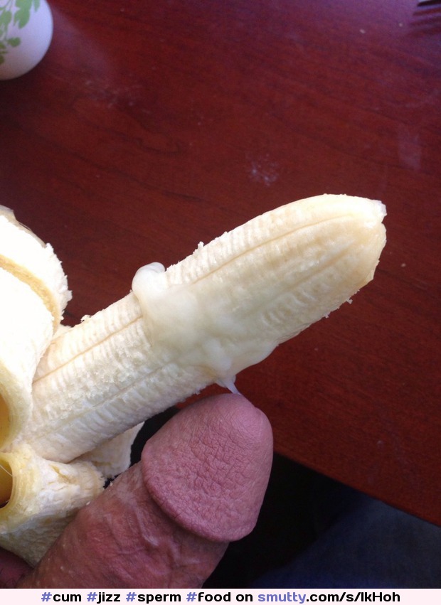 #cum #jizz #sperm #food #cumonfood #banana #cumbanana #yummy