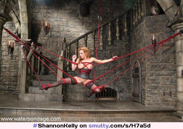 #ShannonKelly #Suspension #Tied #LaceTopStockings #Stockings #Corset #Bound #RopeBondage #Shibari #BDSM #HoldUps #Rope #MidAir