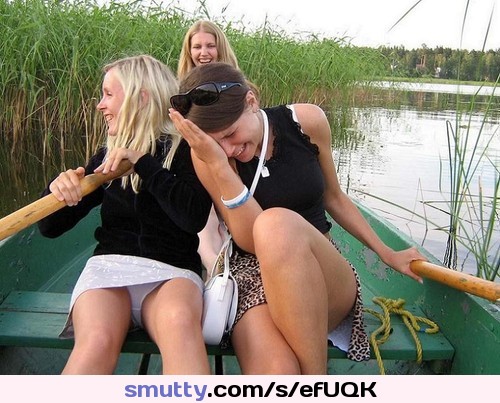 #boating#girlsoutrowing#upskirt#whitepanties#unaware
