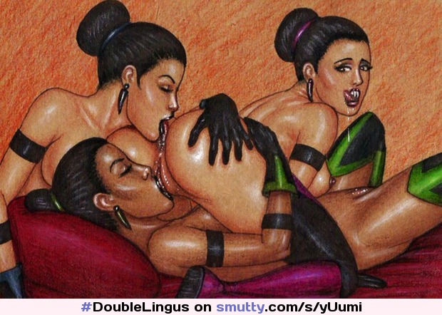 #DoubleLingus #Cunnilingus #Analingus #Drool #Drooling #Cartoon #Drawing #LesbianThreesome #Ass #Pussy #Lesbian #FFF #Threesome #LickingLips