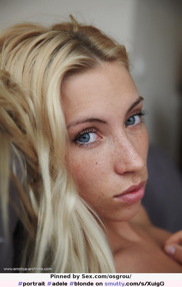 #adele #blonde #freckles #eyecontact #cute #face #sfw