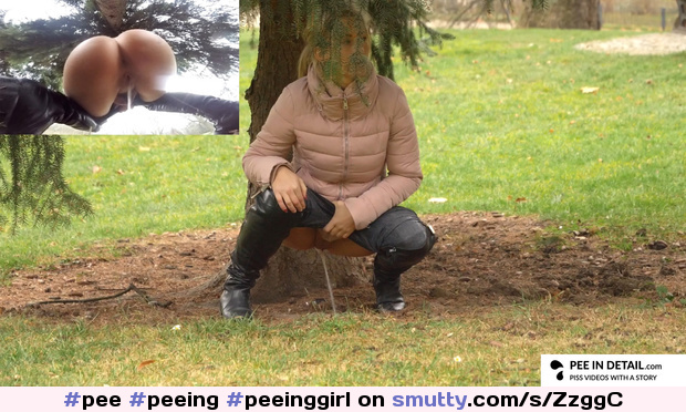 Trees and bushes :)  +++ #pee #peeing #peeinggirl #outdoorpeeing #publicpeeing #peefetish #fetish #piss #pissing #pussy #fullbladder