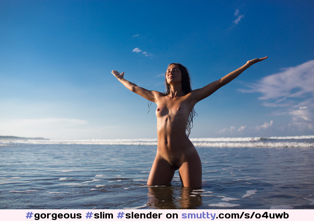 #gorgeous #slim #slender #outdoors #ocean #bush #sun #contrast #naturist #skinnydipping #swimming #fit #smalltits #waist #naturegirl