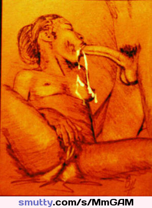 Cumming in Her Mouth; Art by Pointeman1; #Pointeman1 #erotica #eroticart #blowjob #cumshot