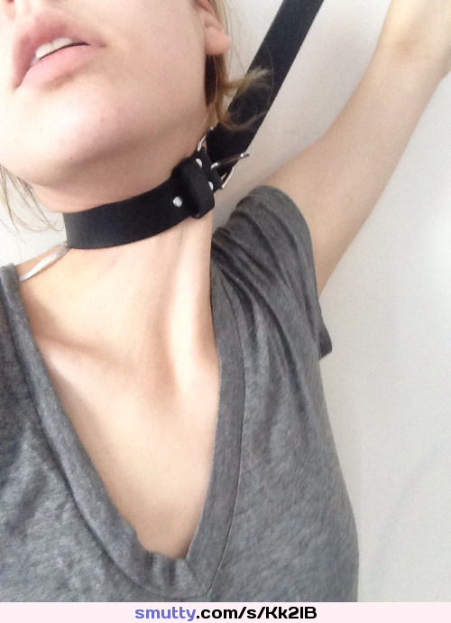 #belt #collar #collared #submissive #submissivegirl #choking