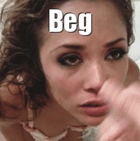 #gif #animated #AnimatedGif #bed #begging #caption #beggingforit #beggingforcum #beggingforcock #captiongif #lookingup #submissive #misogyny