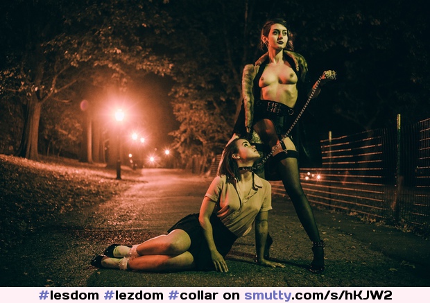 #lesdom #lezdom #collar #collared #leash #leashed #lesbian #lesbians #twogirls #2girls #outside #outdoors #kneeling