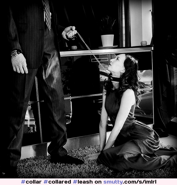 #collar #collared #leash #leashed #kneeling #submissive #submissivegirl #BlackAndWhite #bdsm #goodgirl
