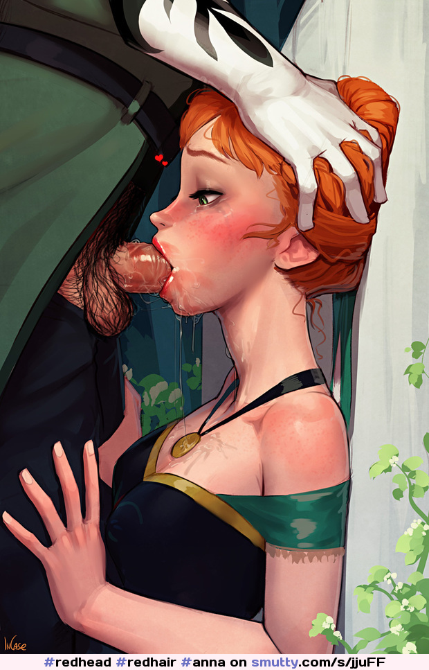 #redhead #redhair #anna #frozen #suckingdick #suckingcock #necklace #princess #drawn #drawing #disney