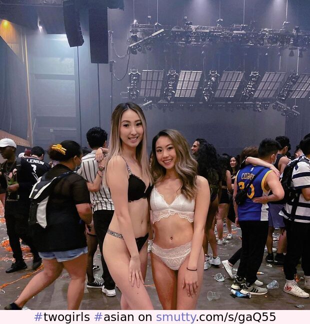 #twogirls #asian #slutwear #lingerie #raver
