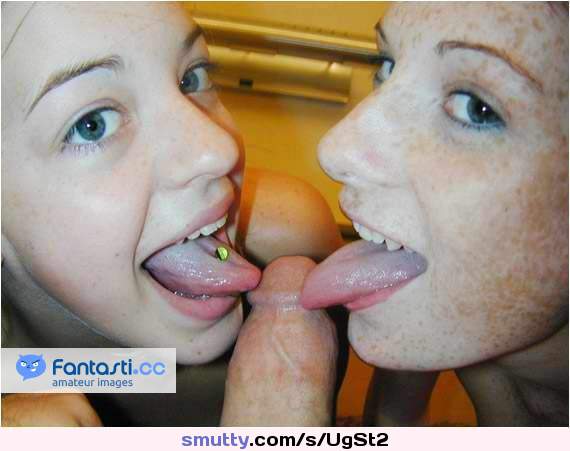 #amateur #teen #mff #tongueoncock #tongueout #freckles #piercedtongue #cute #isshelegal
