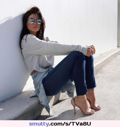 #babe #milf #brunette #latina #glasses #sunglasses #jeans #nn #heels #feet #sitting #fashion #sexy #seductive #hottie #classy #hot