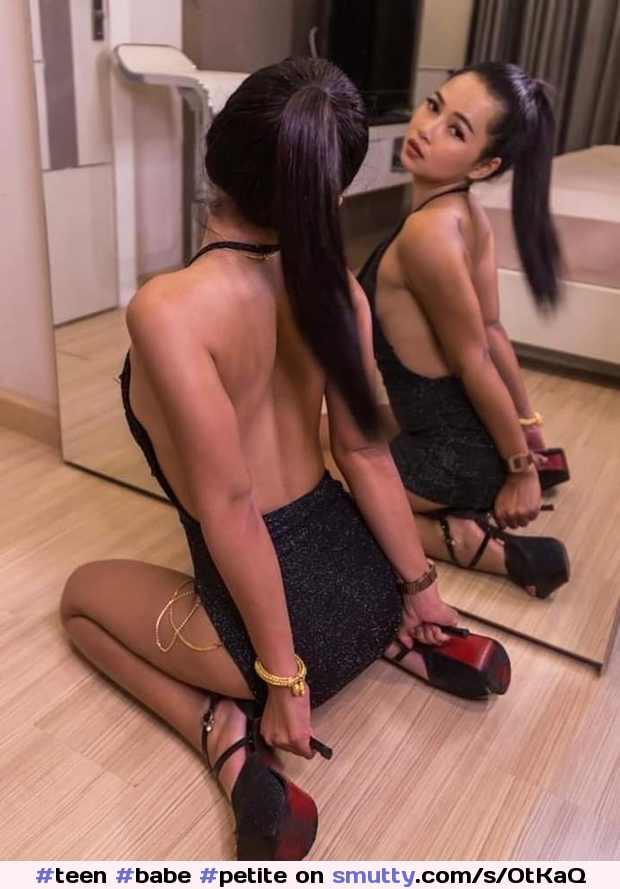 #teen #babe #petite #darkhair #asian #mirror #nn #dress #shortdress #back #kneeling #heels #sexy #erotic #seductive #sultry #hottie #hot