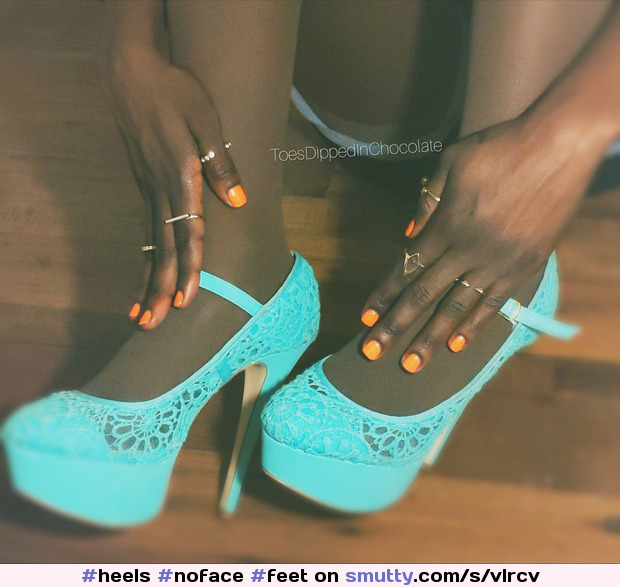 #heels #noface #feet #footfetish #heelwank #teen #babe #legs #turquoise #blue #hands #sexy #sultry #seductive #pov #mistress #goddess #ebony