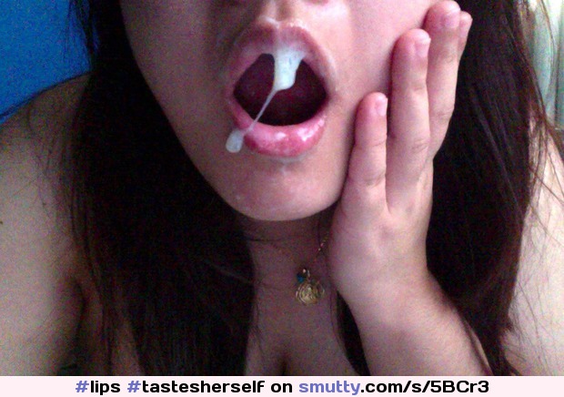 groolphotos:“a mouthful of hot sticky pussy batter” #lips #tastesherself #sticky #pussyjuice #girlcum #pussy