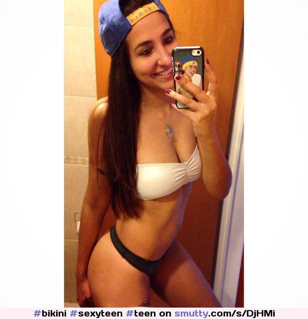 #bikini #sexyteen #teen #teenager #novinha #cute #young #nn #nonude #selfie #brunette