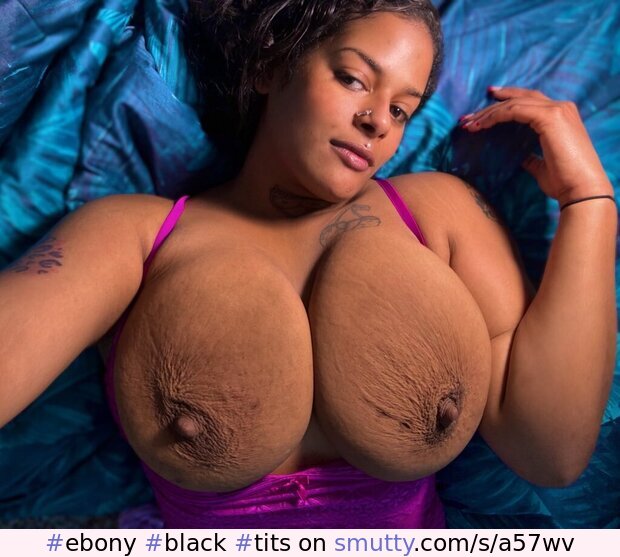 #ebony #black #tits #seflie
