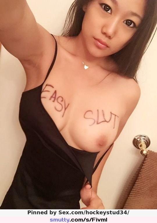 #asian #bodywriting #titsout
