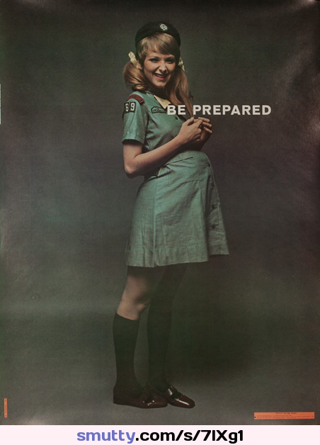 George Adams' "Be Prepared" Pregnant Girl Scout 1969 #GeorgeAdams' #BePrepared #Pregnant #NotGirlScouts #NotGirlScouts1969