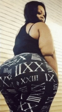 #eudoxieyao #gif #african #ebony #leggings #yogapants #booty #hugeass #ass