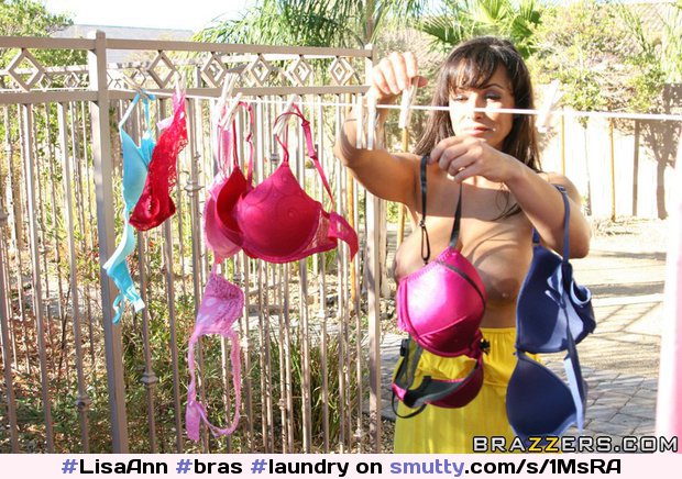 #LisaAnn#bras#laundry#pinkbra#bigtits#lingerie